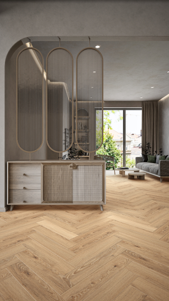 Rocko Herringbone Silent RO5+1K802HB Honey Montanara Oak