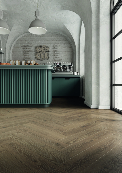 Rocko Herringbone Silent RO5+1K803HB Tobacco Montanara Oak